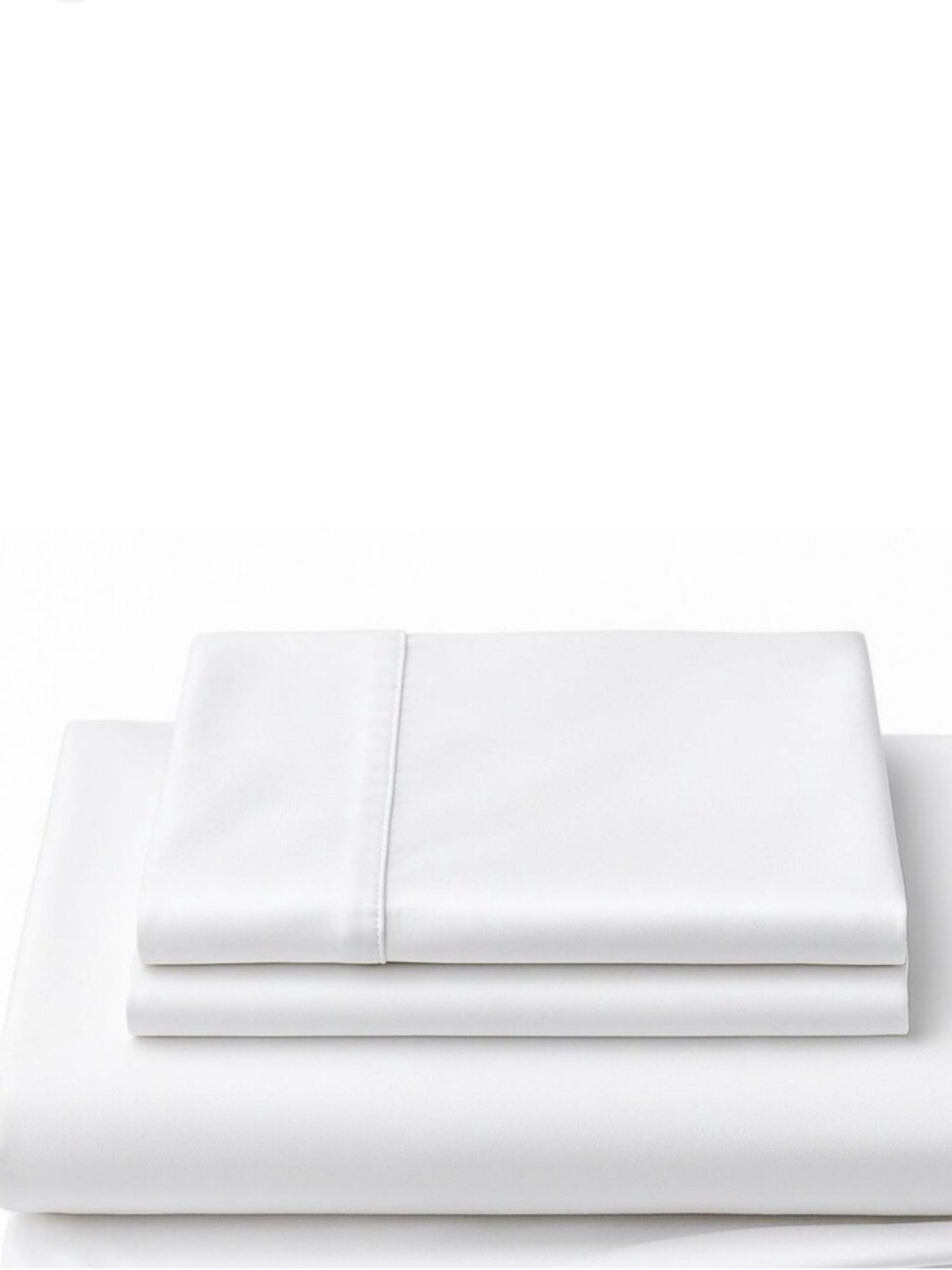 RESIDENT Bamboo Minimalist King Elegant White Bedding Sheet Set